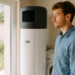 Installation professionnelle de chauffe-eau thermodynamique dans une maison à Cannes